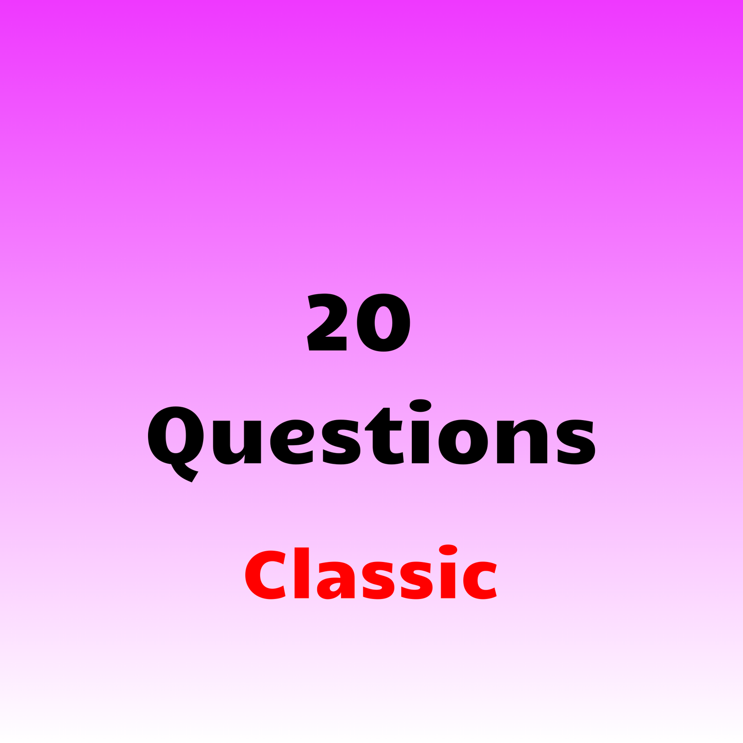 20 Questions Classic 2