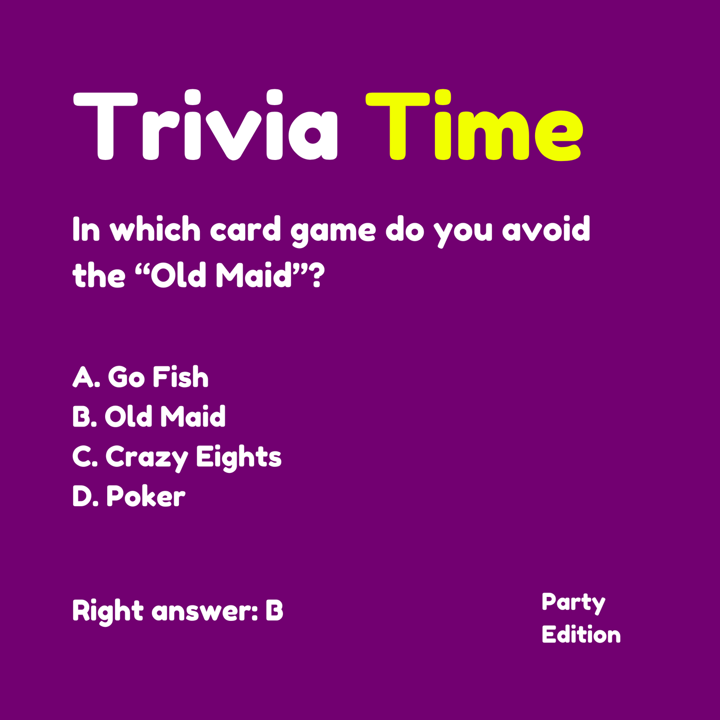 Trivia Party Edition Batch 1